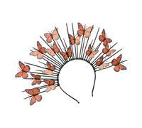 Barrette à cheveux papillon colorée pour enfants, bande élastique, simulation multicouche, pour cosplay, vêtements d'événements, barrette à cheveux pour enfants