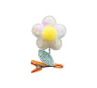 Barrette à cheveux pour enfant - Belle barrette antidérapante - Blanche