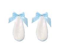 Barrette à cheveux pour femmes et filles - Oreilles en peluche - Épingle à cheveux - Couleur bonbon - Nœud papillon - Cosplay