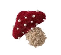 Barrette à cheveux pour fille des années 2000 - Pince à cheveux champignon - Bijou de tête avec cravate volée - Accessoire de coiffure - Épingle à cheveux