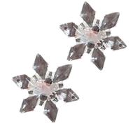 Barrette à cheveux réaliste flocon de neige - Barrette de Noël plate - Pince à cheveux élégante pour bouquets