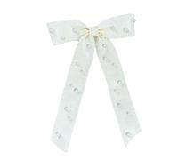 Barrette à cheveux rétro avec petites perles - Nœud papillon - À porter au quotidien
