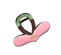 Barrette à cheveux rose en forme de cœur avec couleurs vives, joli accessoire de cheveux pour un usage quotidien, les fêtes, les jeux de rôle, moitié (02)