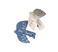 Barrette à cheveux tendance avec carreaux bleus et oiseau blanc, B | Sans traces et sans marques pour un usage quotidien pour les étudiants et les adolescents, idéal comme cadeau