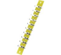 Barrette à souder simple rangée TRU COMPONENTS 1572090 Nbr total de pôles 10 Epoxy (L x l x H) 120 x 12 x 1.6 mm 1 pc(s)