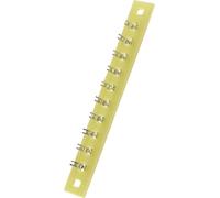Barrette à souder simple rangée TRU COMPONENTS 530538 Nbr total de pôles 10 Epoxy (L x l x H) 74 x 9 x 1.5 mm 1 pc(s)