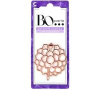 Barrette cheveux métal motif floral