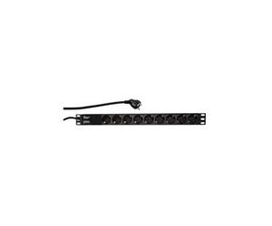 Barrette d'alimentation LogiLink PDU9C03 pour armoire serveur 19 pouces 1 U Prise PG Noir