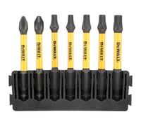 Barrette de 7 embouts de vissage Phillips/Pozidriv/Torx Flextorq 57 mm - DT70820-QZ - DEWALT