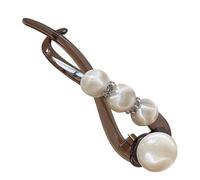 Barrette De Coiffure Twist Français Clip Banane Twist Avec Décoration Perle