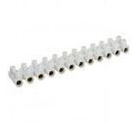 Barrette de connexion domino blanc à visser 2 x 12 bornes section 6 mm² DHOME