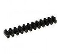 Barrette de connexion domino noir à visser 2 x 12 bornes section 4 mm² DHOME