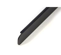 Barrette de finition en aluminium pour plan de travail de cuisine - Barre d'angle, barre latérale - Noir 28 mm (droite 28 mm SANS TROUS DE VISSAGE)