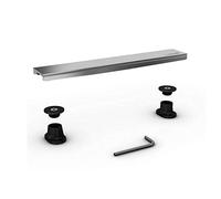 Barrette de finition pour évacuation linéaire Fundo Riolito neo - inox - L. 80 cm