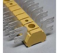 Barrette de raccordement mono et multipolaire Weidmüller MF 1/8 4X6.3/2.8 0480120000 jaune moyen 50 pc(s)