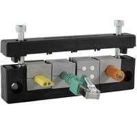 Barrette dentrée de câble Icotek KEL-E3 42258 Ø max. des bornes 17 mm Polyamide noir 1 pc(s)