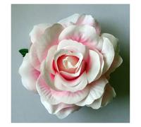 Barrette Fleur Cheveux Lot de 3 épingles à cheveux en forme de rose artificielle for mariage, fête, femme(White pink)