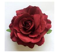 Barrette Fleur Cheveux Lot de 3 épingles à cheveux en forme de rose artificielle for mariage, fête, femme(Red)