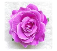 Barrette Fleur Cheveux Lot de 3 épingles à cheveux en forme de rose artificielle for mariage, fête, femme(Purple red)