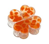 Barrette Magnétique Quatre Feuilles - Barrettes antidérapantes trèfle à quatre feuilles léopard,Accessoires capillaires pour femmes | Pour Fêtes Vacances Maison Voyage Mariage Soin Été