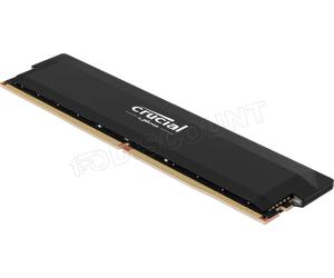 Barrette mémoire 16Go DIMM DDR5 Crucial Pro OC Gaming 6000MHz (Noir)