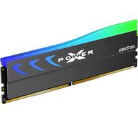SILICON POWER Xpower Storm RGB Gaming - DDR5 - module - 16 Go - DIMM 288 broches - 6000 MT/s / PC5-48000 - CL36 - 1.35 V - mémoire sans tampon - on-die ECC - gris