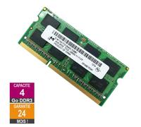 Barrette Mémoire 4Go RAM DDR3 Micron MT16KTF51264HZ-1G6M1 SO-DIMM PC3L-12800S 2Rx8 637233-652