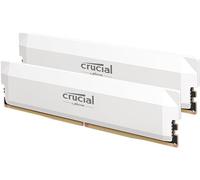 Crucial Pro RAM DDR5 64Go Kit (2x32Go) 6400MHz CL40, Mémoire Overclocking Gaming, Intel XMP 3.0 / AMD Expo, (PC) Mémoire RAM 64Go DDR5, Blanc - CP2K32G64C40U5W