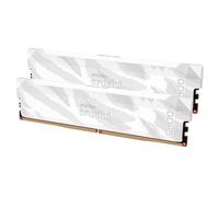 Kit mémoire gamer - CRUCIAL Pro OC - CP2K16G64C32U5W - 32 Go (2x 16 Go) DDR5-6400 UDIMM - CL32 avec dissipateur thermique - Blanc