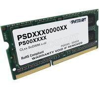 Patriot Memory 8GB PC3-12800 module de mémoire 8 Go 1 x 8 Go DDR3 204-pin SO-DIMM