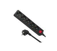 Barrette multiprise avec interrupteur, protection enfant Schuko 3500W (5x 5m) MCE227G