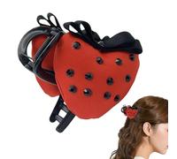 Barrette Pince Griffe Fraise,Accessoires Coiffure Tendances - Attache-Cheveux Griffe Solide | Pour Sorties Quotidiennes Voyages École Université Fêtes Événements à Thème