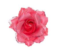 Barrette pour cheveux - WIDMANN - Rose fuschia - Taille unique - Accessoire adulte - Paillettes