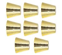 Barrette pour Queue de Cheval 8 Pièces en Abs Couleur Or