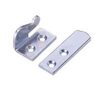 Barrette + support acier zingué BOURG MERMIER pour agrafe de volet picarde - Droite - 30010+30020