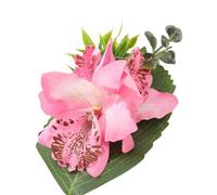 Barrettes à cheveux artificielles mignonnes pour filles Barrettes Cymbidium Épingles à cheveux faites à la main Belle épingle à cheveux Accessoires de cheveux à fleurs