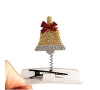 Barrettes à cheveux avec bonnet de Père Noël, canne à sucre d'orge, pinces à cheveux pour queue de cheval, décoration de fête