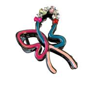 Barrettes à cheveux avec nœuds ornés de strass pour chignons désordonnés, tresses et demi-chignons