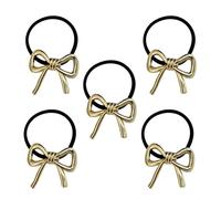 Barrettes À Cheveux | Élastique Métallique 5 Pièces,Maintiens Pour Queue De Cheval Et Nœuds Pour Cheveux - Pour Le Voyage Le Shopping Les Sorties Décontractées Les Mariages L'École Les Fêtes Les Fille