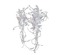 Barrettes à cheveux en forme de papillon pour mariée - Accessoires solides en épingle à cheveux