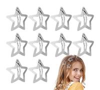 Barrettes à cheveux en forme d'étoile, pinces à cheveux en métal décoratives pour filles, jolies épingles portables pour femmes, petites épingles universelles pour la frange, fixer la coiffure