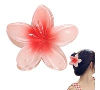 Barrettes À Cheveux En Griffe Avec Fleurs Hawaïennes,Barrettes en Forme de Fleur Hawaïenne - Accessoire Tenue Forte Maintien pour Femmes Filles Adolescents