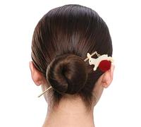 Barrettes à cheveux en métal pour chignons - Fourchette à cheveux en avec pendentif - Support élégant de 14 cm - Épingle à cheveux décorative pour un usage quotidien