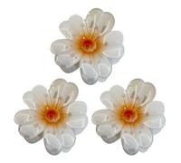 Barrettes À Cheveux Fleur Avec Griffe,3 Pièces Accessoires de Coiffure pour Styling des Coiffures,Pinces Griffe Pour Cheveux Épais Et Fins | Pour les Filles, la Petite Amie, la Sœur, la Fille, la Mère