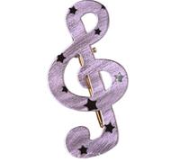 Barrettes à cheveux musicales tendance en forme d'étoile rayée - Accessoire pour cheveux en résine légère - Accessoire pour le bureau, l'école, les rendez-vous galants - Épingles à cheveux élégantes