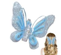 Barrettes à cheveux papillon antidérapantes pour femme - Accessoire de coiffure avec poignée solide - Outil idéal pour les filles, le quotidien, le sport, le travail, Noël, une fête, une séance photo