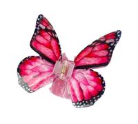Barrettes à cheveux papillon en acrylique pour femme - Pinces à cheveux antidérapantes - Accessoires de cheveux - Pour femmes et filles - Pour un port quotidien - Rouge