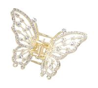 Barrettes à cheveux papillon métalliques, épingle à cheveux avec scintillants, pour événements spéciaux, usage quotidien, pince à cheveux papillon