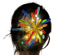 Barrettes à cheveux pour le Nouvel An, Pinces à cheveux colorées légères antidérapantes, Accessoires de coiffure - Pour un , , salon, soins, fête, vacances, festival, , Nouvel