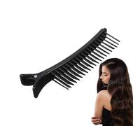 Barrettes à cheveux pour salon - Pinces à cheveux avec poignée antidérapante - Pinces à cheveux antidérapantes pour coupes de cheveux - Partie supérieure et inférieure en forme de brosse